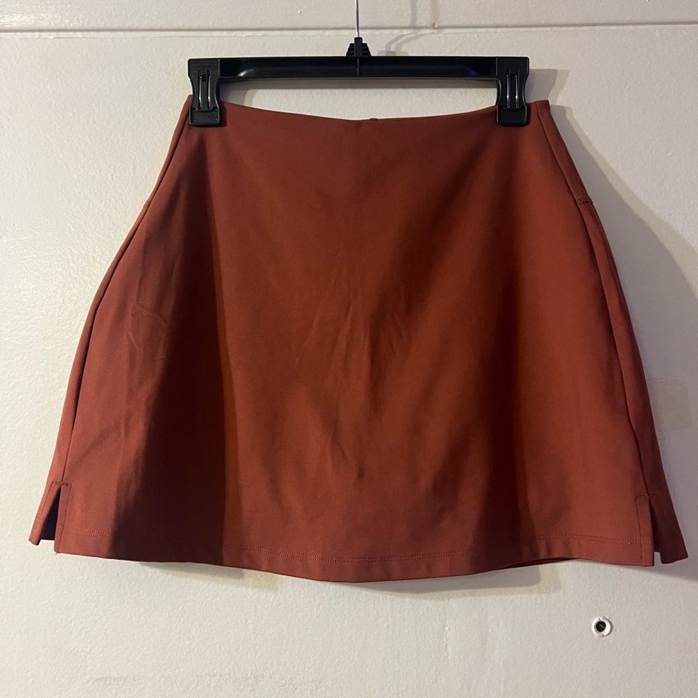Girlfriend Collective Rust Mini Skirt - Picture 11 of 16